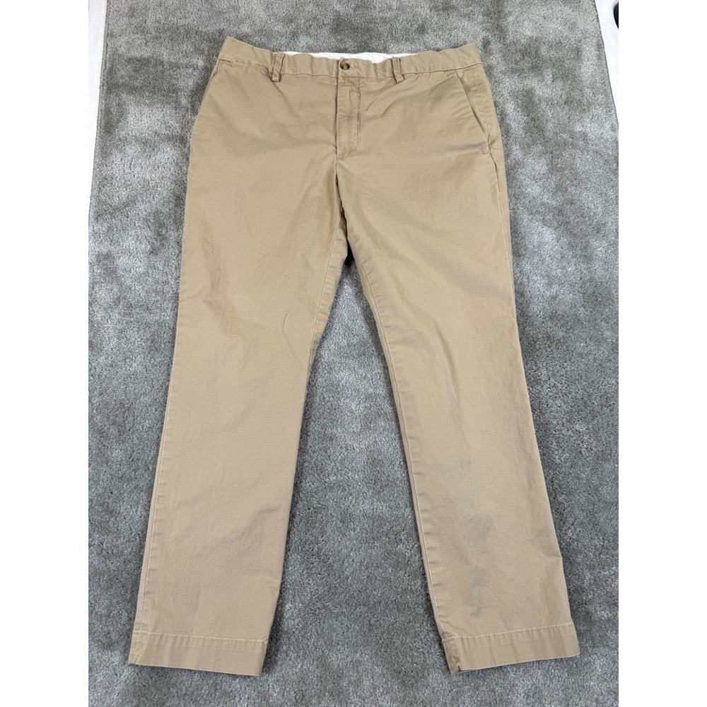 Polo Ralph Lauren Stretch Slim Fit Chino Pants Tan 36x30 Mens Trousers